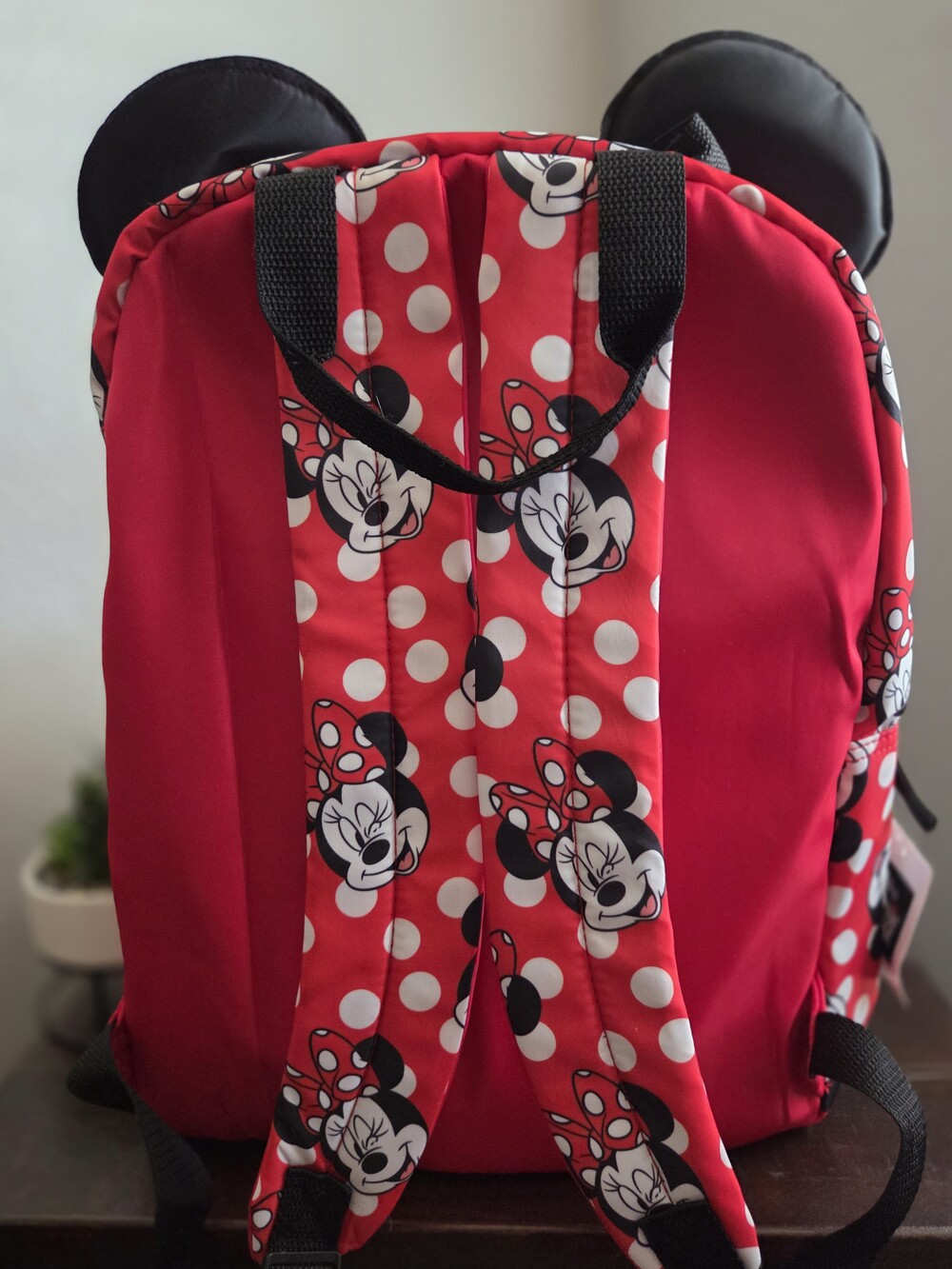 🔥Disney Minnie Mouse Red and White Polka Dot Mini Backpack & Black Polka Dot - Picture 4 of 4